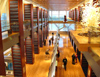 Little Rock (Arkansas): interior of the Clinton Library - William J Clinton Presidential Center and Park - architect James Polshek - photo by G.Frysinger