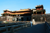 Hue - vietnam: Imperial Citadel - Ngo Mon, the 'noon' gate - girl walking - photo by Tran Thai