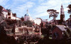 Wales - Portmeirion - Gwynedd county, near Porthmadog: dome and spire - tourist village designed and built by Sir Clough Williams-Ellis as a pastiche of an Italian Village - photo by D.Jackson