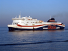 Le Havre, Seine-Maritime, Haute-Normandie, France: LD lines ferry Norman Voyager sailing, links Portsmouth to Le Havre - photo by A.Bartel